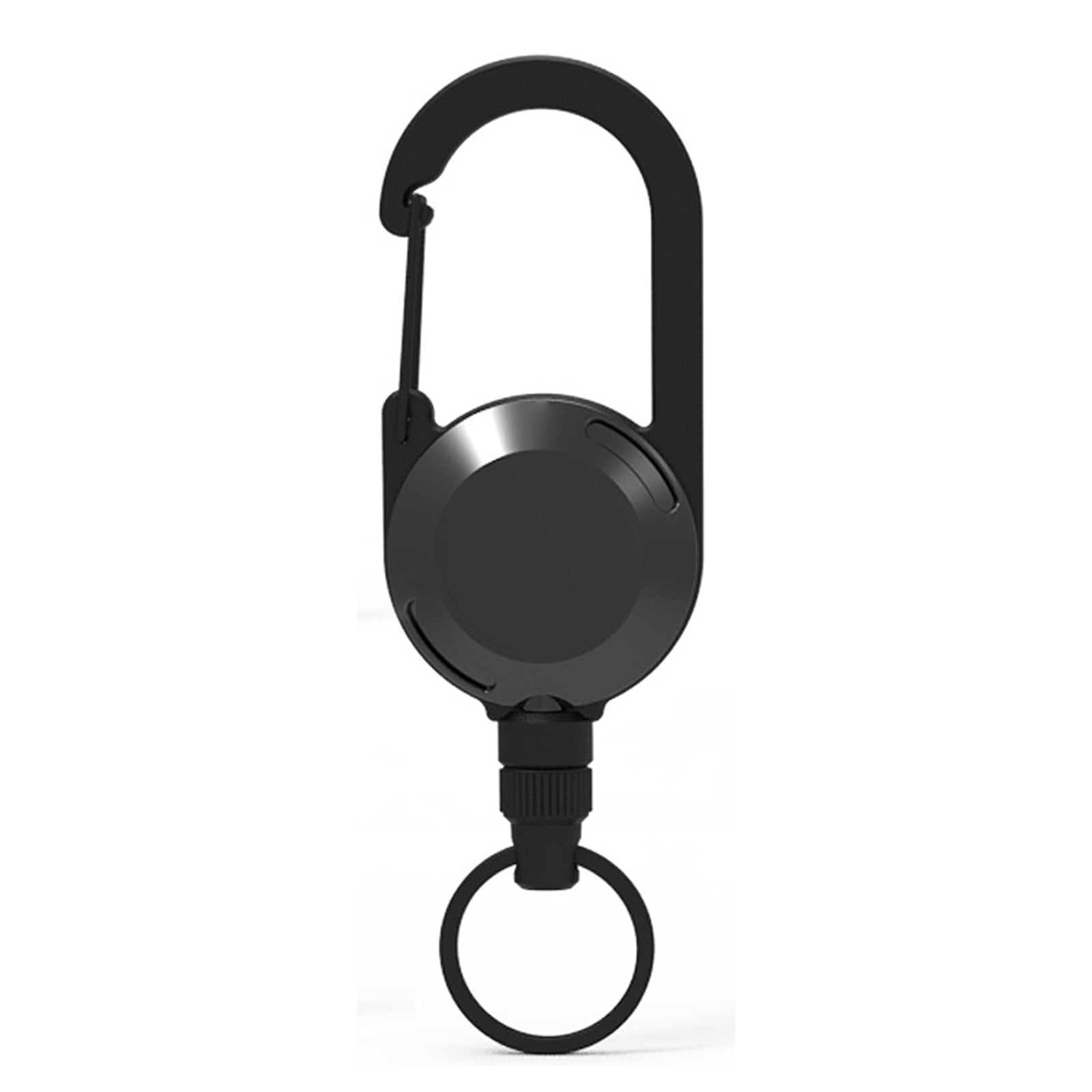 Wholesale ABS Simple Six Color Circular Mountaineering Buckle Sports Retractable Keychain